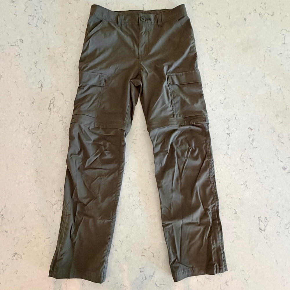 REI Sahara Convertible Hiking Pants/Shorts - Boys Large (14-16) - Green - Picture 3 of 8